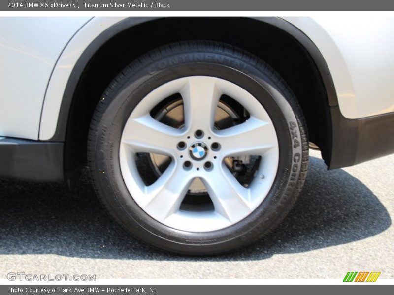 Titanium Silver Metallic / Black 2014 BMW X6 xDrive35i