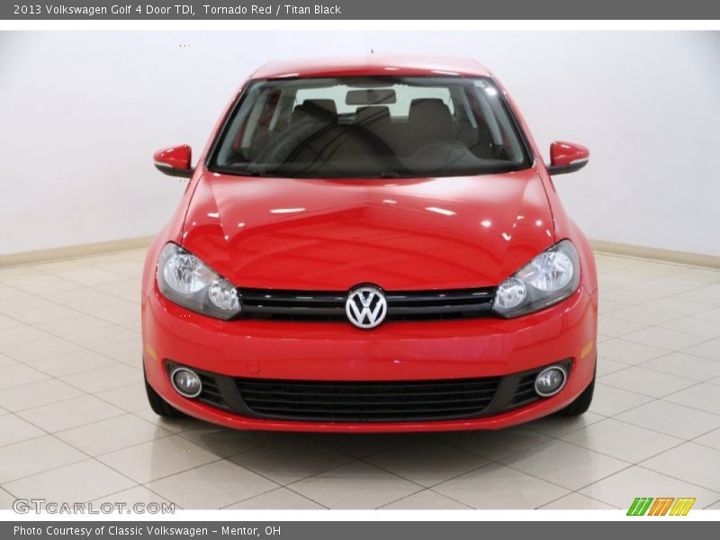 Tornado Red / Titan Black 2013 Volkswagen Golf 4 Door TDI