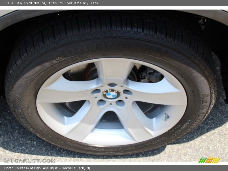 Titanium Silver Metallic / Black 2014 BMW X6 xDrive35i