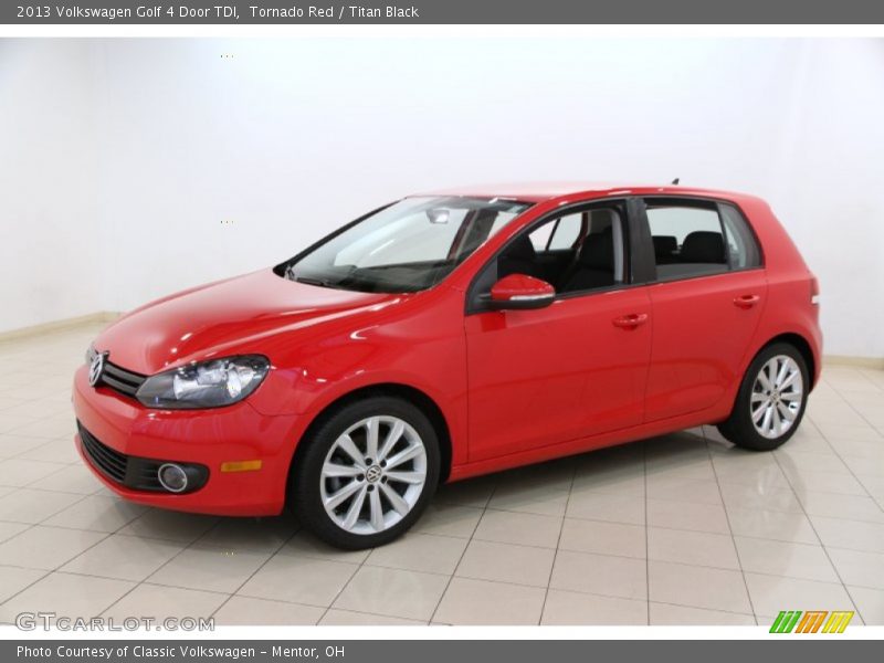 Tornado Red / Titan Black 2013 Volkswagen Golf 4 Door TDI