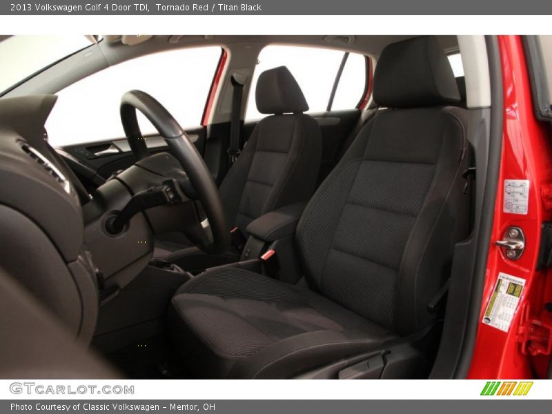 Tornado Red / Titan Black 2013 Volkswagen Golf 4 Door TDI