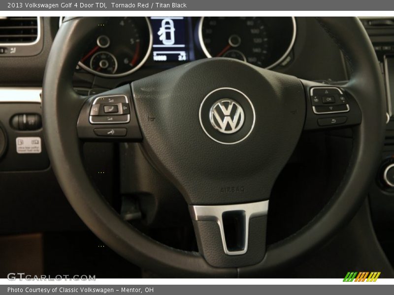 Tornado Red / Titan Black 2013 Volkswagen Golf 4 Door TDI