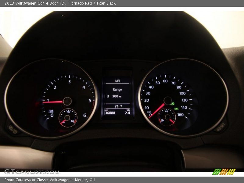Tornado Red / Titan Black 2013 Volkswagen Golf 4 Door TDI