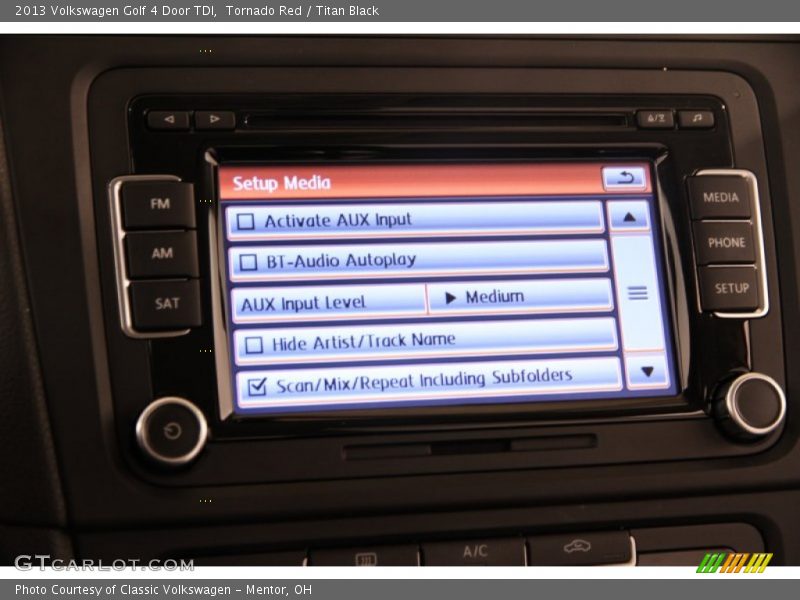 Tornado Red / Titan Black 2013 Volkswagen Golf 4 Door TDI
