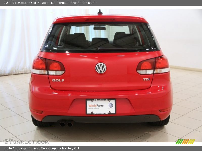 Tornado Red / Titan Black 2013 Volkswagen Golf 4 Door TDI