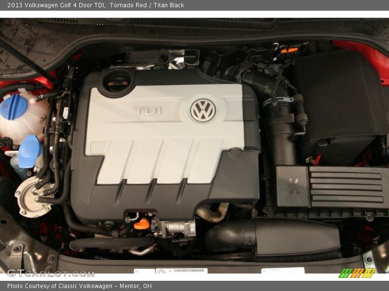 Tornado Red / Titan Black 2013 Volkswagen Golf 4 Door TDI