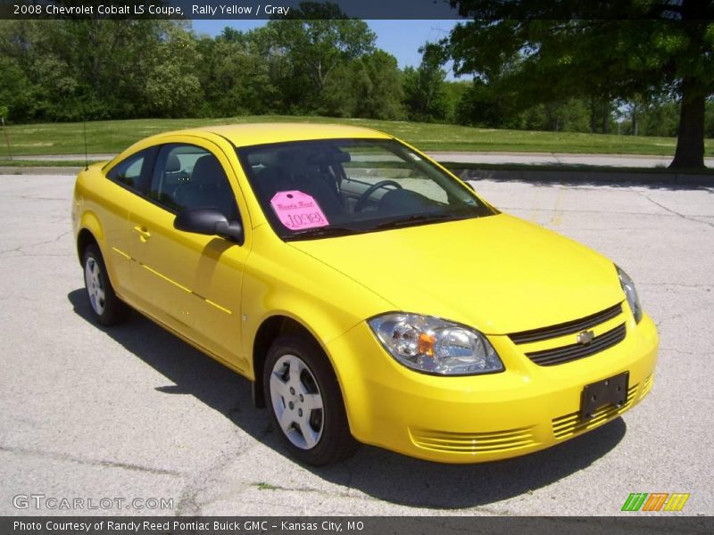 Rally Yellow / Gray 2008 Chevrolet Cobalt LS Coupe