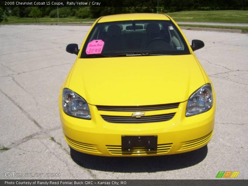 Rally Yellow / Gray 2008 Chevrolet Cobalt LS Coupe