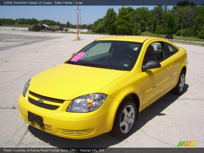 Rally Yellow / Gray 2008 Chevrolet Cobalt LS Coupe