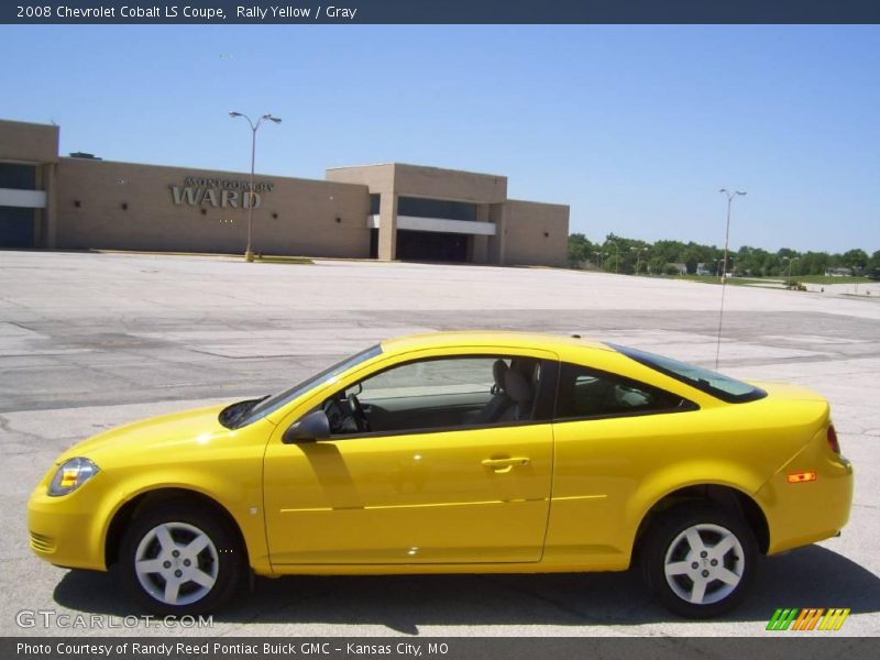 Rally Yellow / Gray 2008 Chevrolet Cobalt LS Coupe