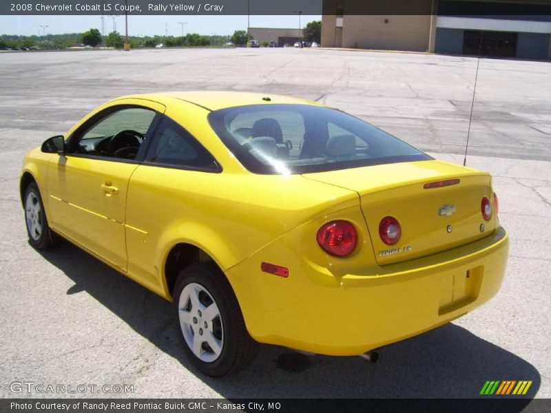 Rally Yellow / Gray 2008 Chevrolet Cobalt LS Coupe