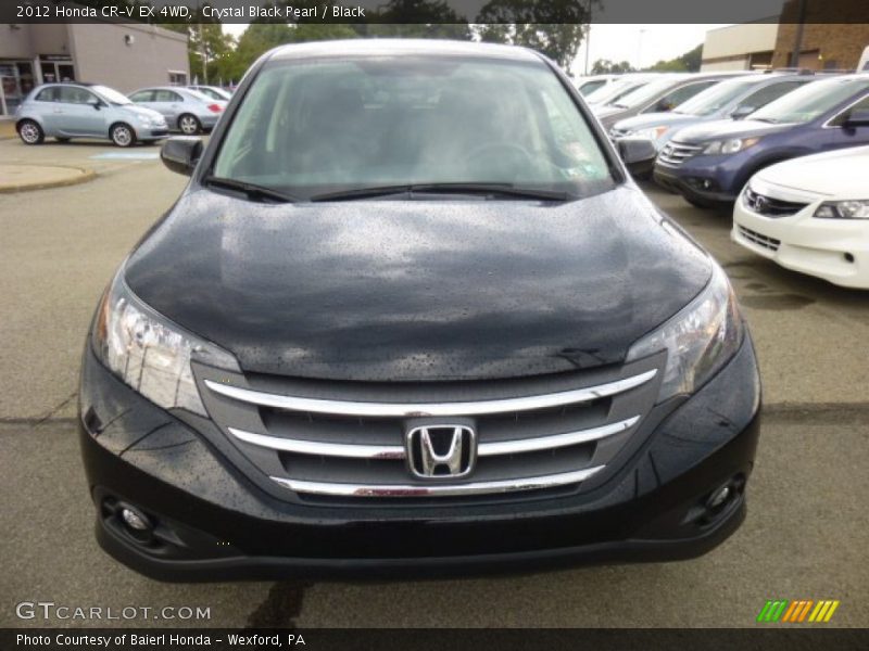 Crystal Black Pearl / Black 2012 Honda CR-V EX 4WD