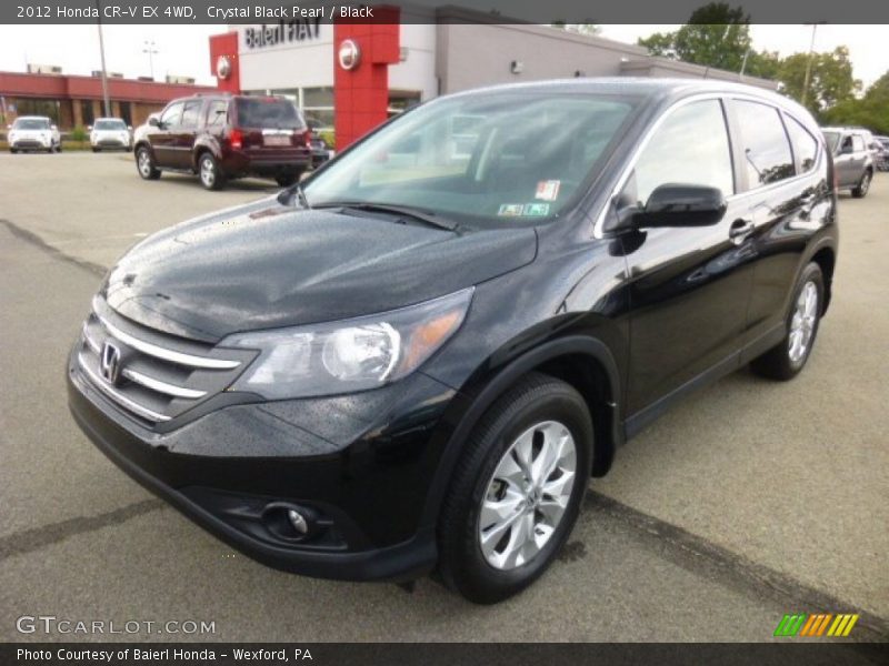 Crystal Black Pearl / Black 2012 Honda CR-V EX 4WD