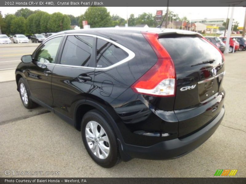 Crystal Black Pearl / Black 2012 Honda CR-V EX 4WD