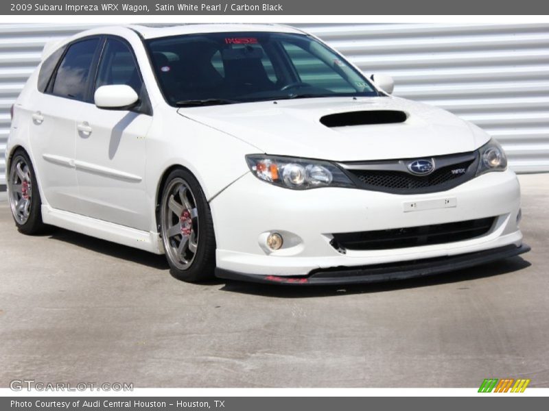Satin White Pearl / Carbon Black 2009 Subaru Impreza WRX Wagon