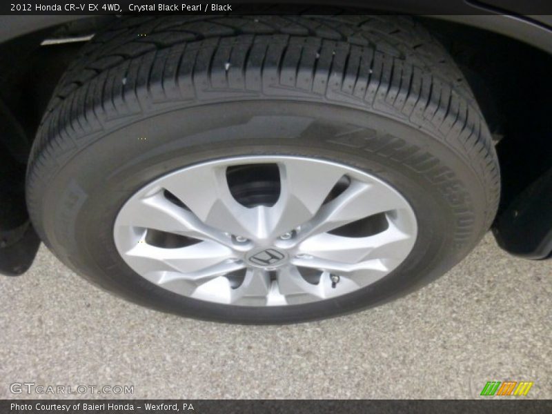 Crystal Black Pearl / Black 2012 Honda CR-V EX 4WD
