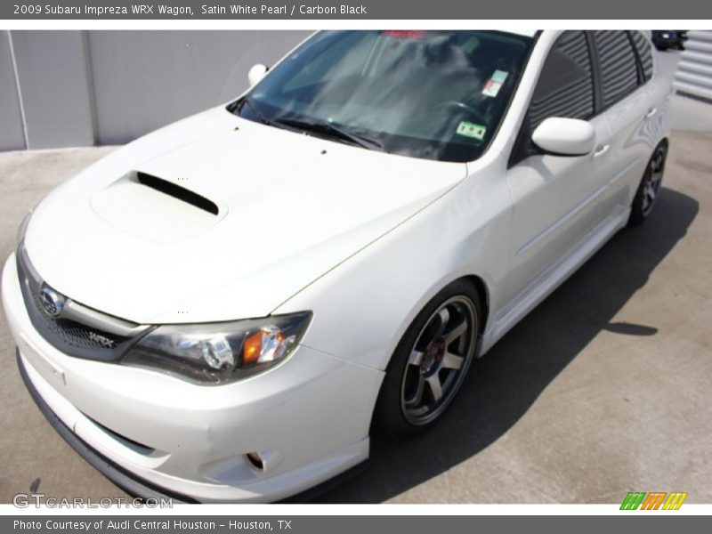 Satin White Pearl / Carbon Black 2009 Subaru Impreza WRX Wagon