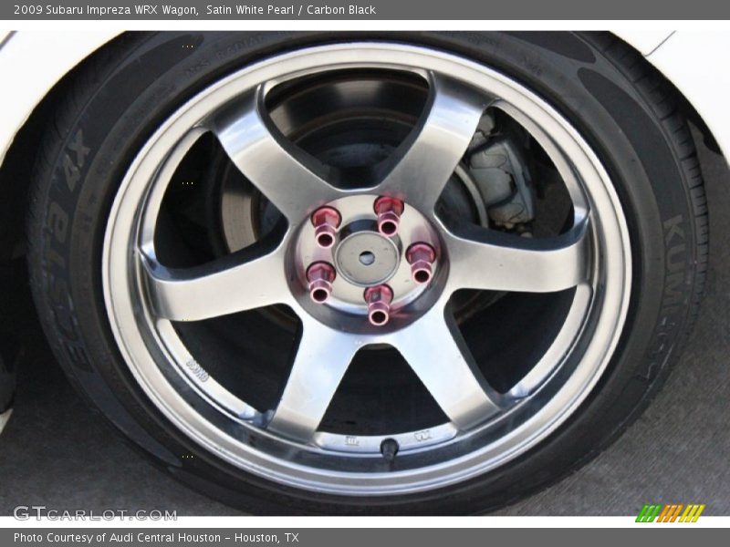 Satin White Pearl / Carbon Black 2009 Subaru Impreza WRX Wagon