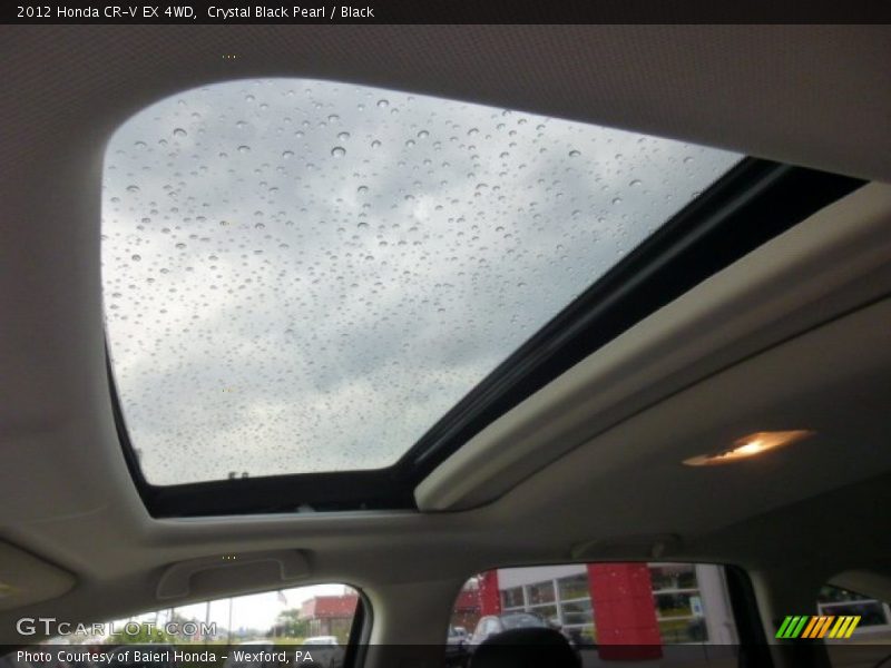 Crystal Black Pearl / Black 2012 Honda CR-V EX 4WD