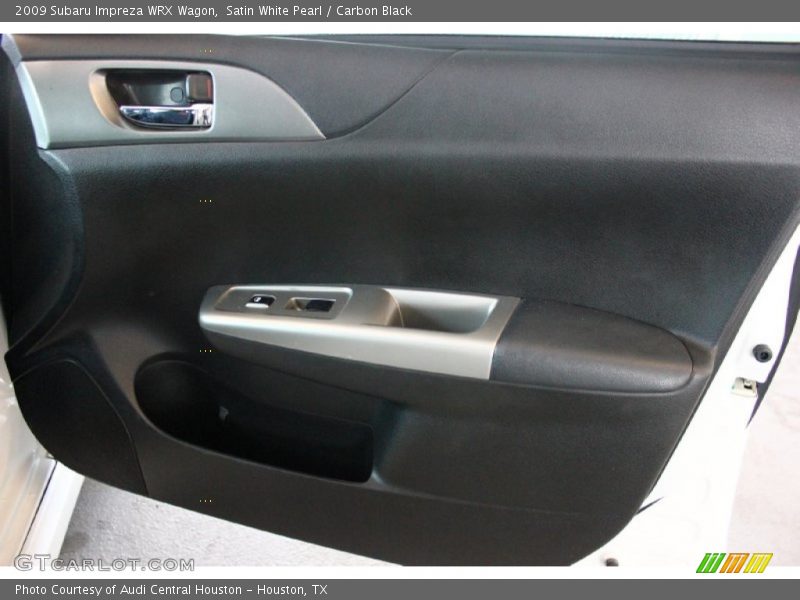 Satin White Pearl / Carbon Black 2009 Subaru Impreza WRX Wagon