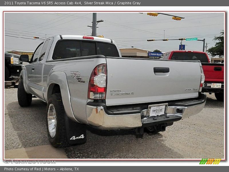 Silver Streak Mica / Graphite Gray 2011 Toyota Tacoma V6 SR5 Access Cab 4x4