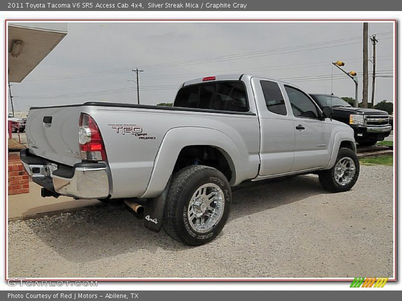 Silver Streak Mica / Graphite Gray 2011 Toyota Tacoma V6 SR5 Access Cab 4x4