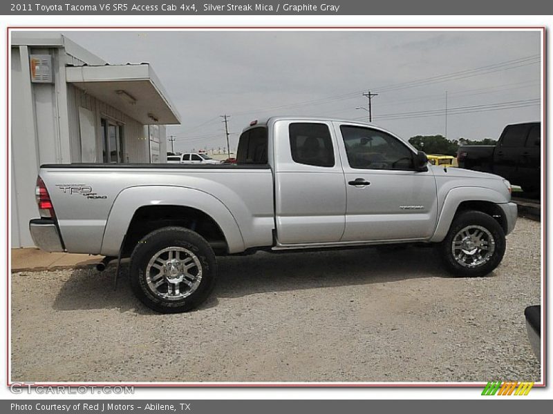 Silver Streak Mica / Graphite Gray 2011 Toyota Tacoma V6 SR5 Access Cab 4x4