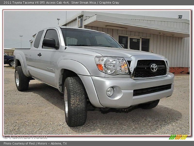Silver Streak Mica / Graphite Gray 2011 Toyota Tacoma V6 SR5 Access Cab 4x4