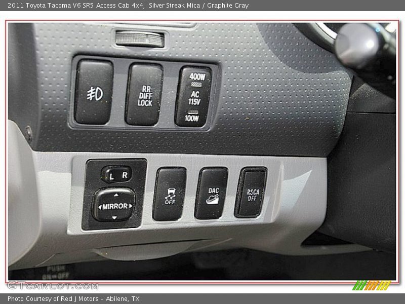 Silver Streak Mica / Graphite Gray 2011 Toyota Tacoma V6 SR5 Access Cab 4x4