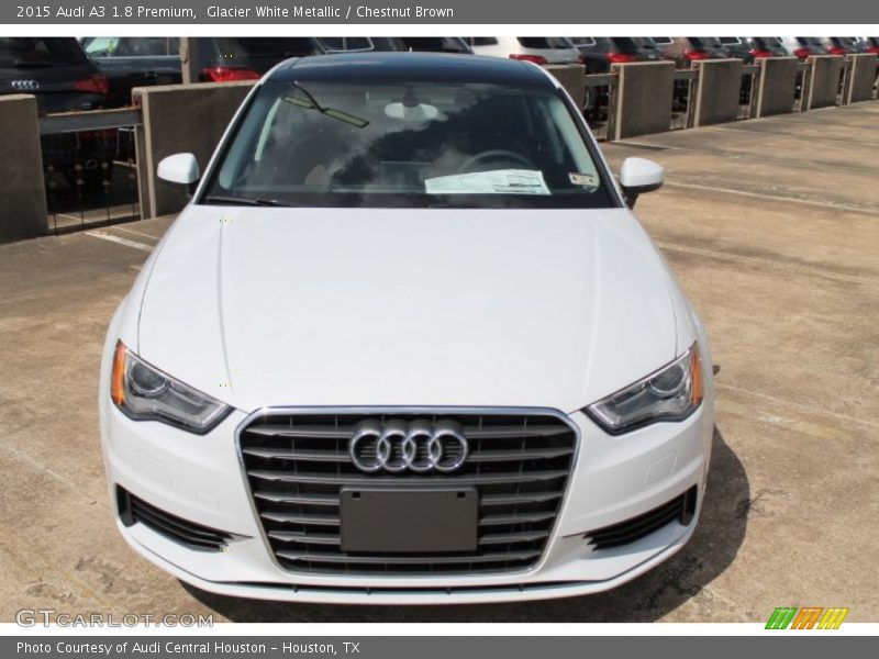 Glacier White Metallic / Chestnut Brown 2015 Audi A3 1.8 Premium