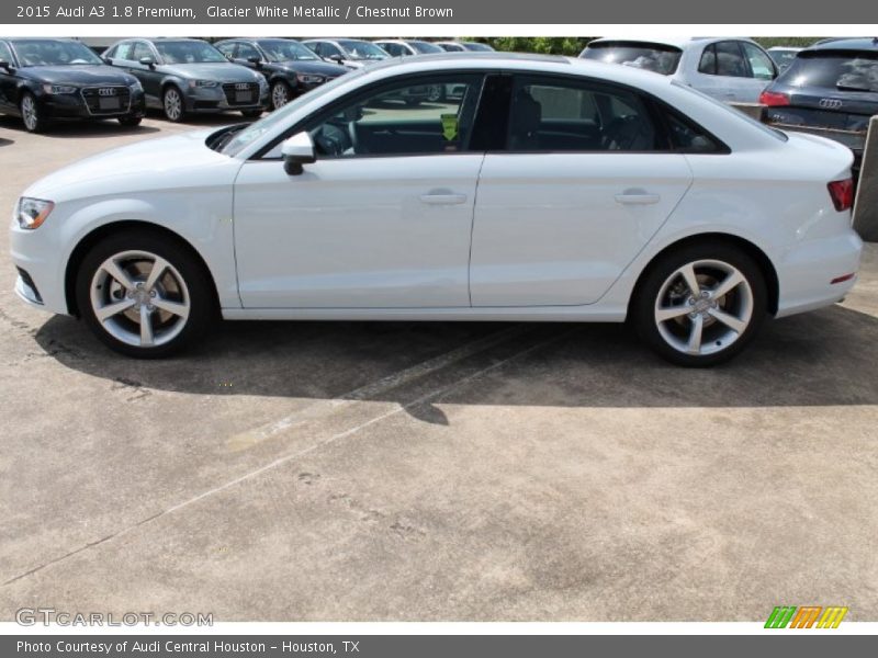 Glacier White Metallic / Chestnut Brown 2015 Audi A3 1.8 Premium