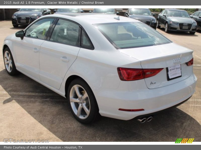 Glacier White Metallic / Chestnut Brown 2015 Audi A3 1.8 Premium