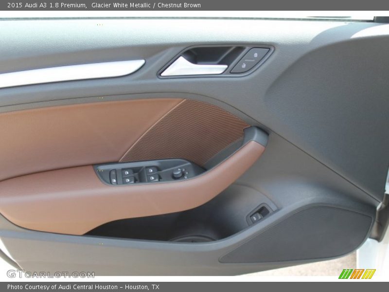 Glacier White Metallic / Chestnut Brown 2015 Audi A3 1.8 Premium