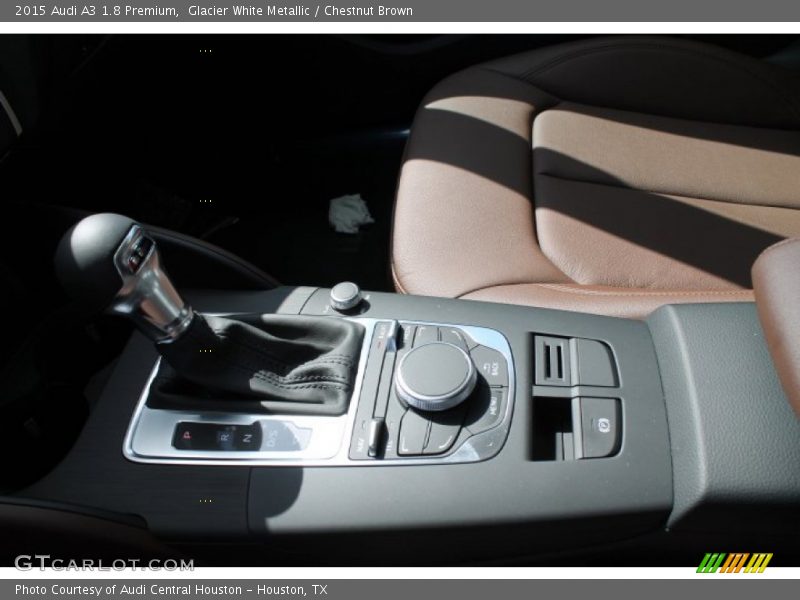 Glacier White Metallic / Chestnut Brown 2015 Audi A3 1.8 Premium