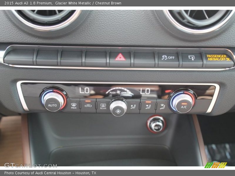 Glacier White Metallic / Chestnut Brown 2015 Audi A3 1.8 Premium