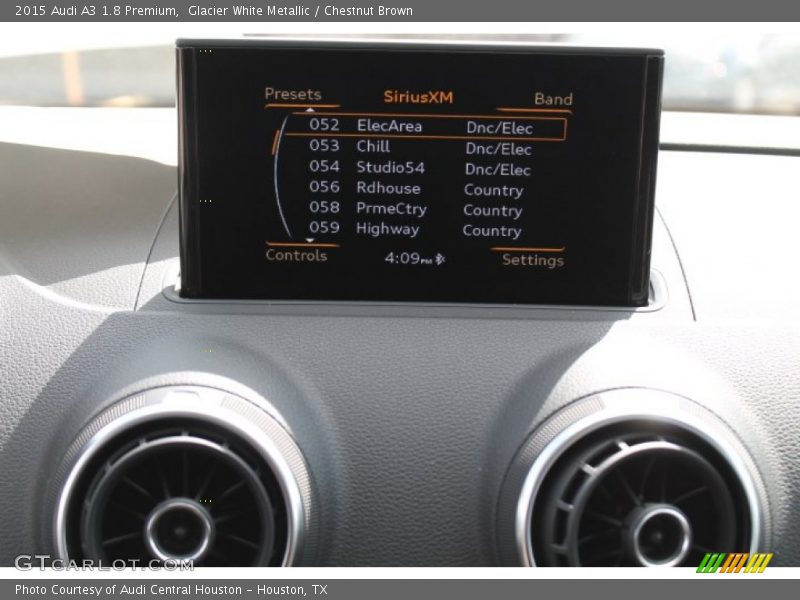 Glacier White Metallic / Chestnut Brown 2015 Audi A3 1.8 Premium