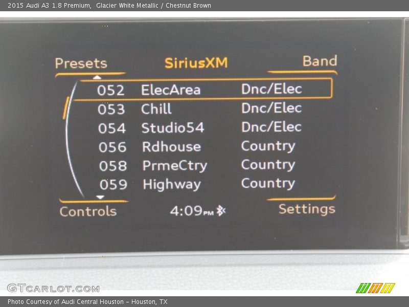 Glacier White Metallic / Chestnut Brown 2015 Audi A3 1.8 Premium