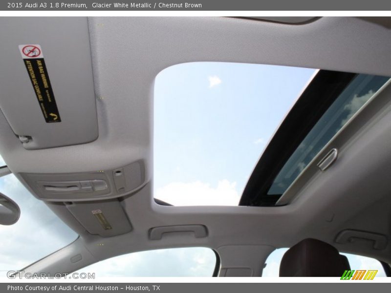 Glacier White Metallic / Chestnut Brown 2015 Audi A3 1.8 Premium