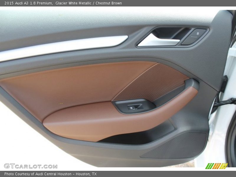 Glacier White Metallic / Chestnut Brown 2015 Audi A3 1.8 Premium