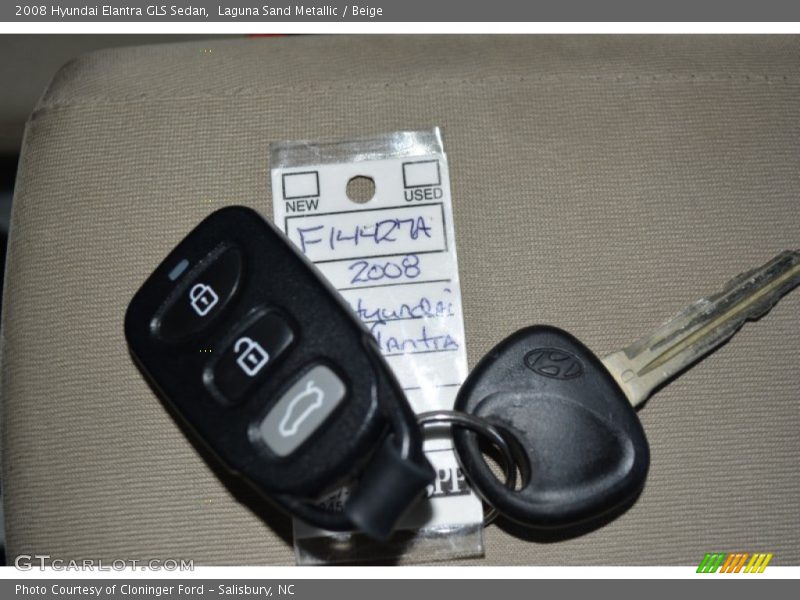 Laguna Sand Metallic / Beige 2008 Hyundai Elantra GLS Sedan