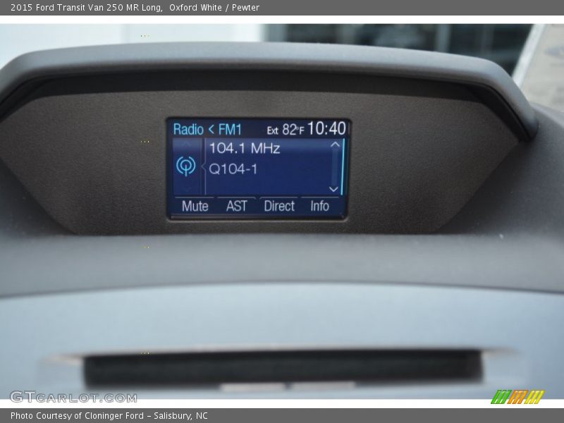 Oxford White / Pewter 2015 Ford Transit Van 250 MR Long