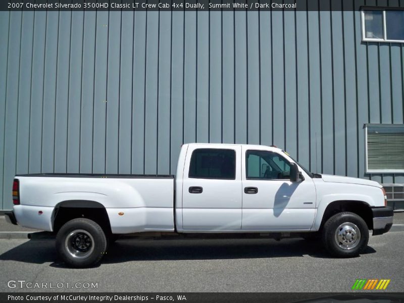 Summit White / Dark Charcoal 2007 Chevrolet Silverado 3500HD Classic LT Crew Cab 4x4 Dually