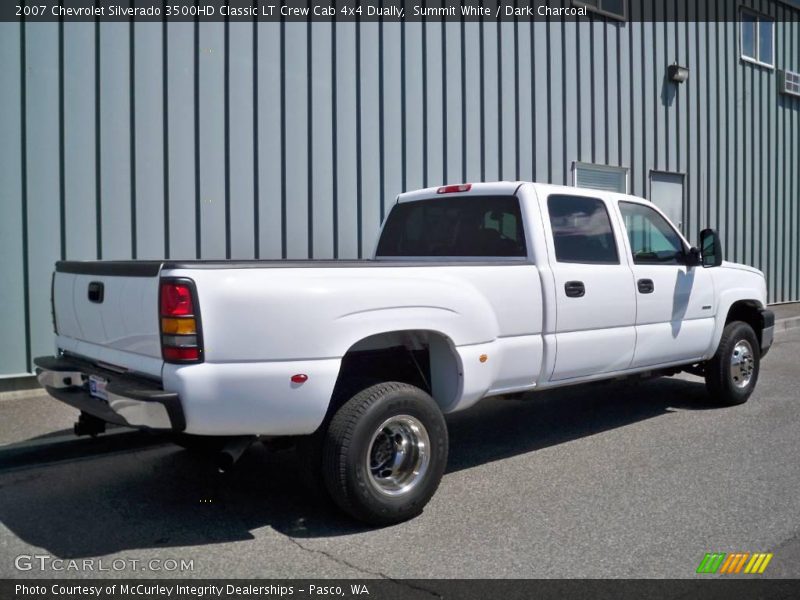 Summit White / Dark Charcoal 2007 Chevrolet Silverado 3500HD Classic LT Crew Cab 4x4 Dually