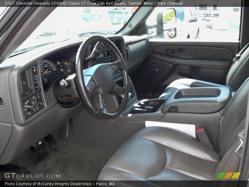 Summit White / Dark Charcoal 2007 Chevrolet Silverado 3500HD Classic LT Crew Cab 4x4 Dually