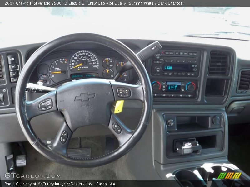 Summit White / Dark Charcoal 2007 Chevrolet Silverado 3500HD Classic LT Crew Cab 4x4 Dually