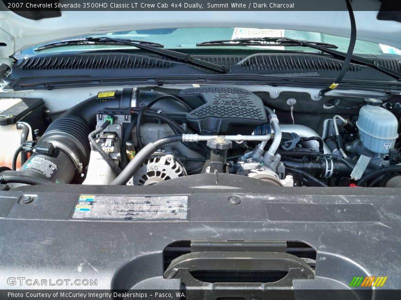 Summit White / Dark Charcoal 2007 Chevrolet Silverado 3500HD Classic LT Crew Cab 4x4 Dually
