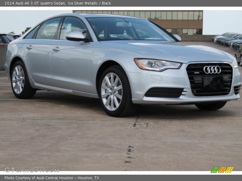 Ice Silver Metallic / Black 2014 Audi A6 3.0T quattro Sedan