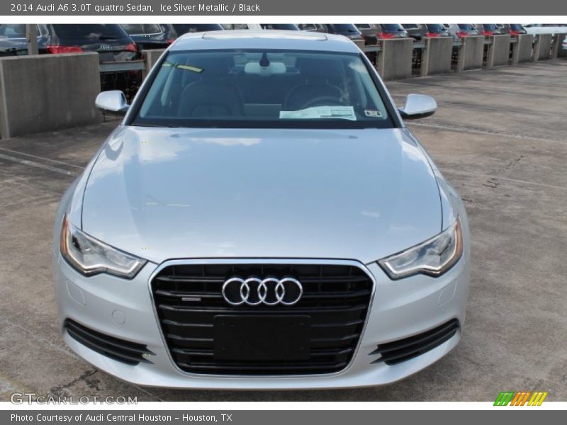 Ice Silver Metallic / Black 2014 Audi A6 3.0T quattro Sedan