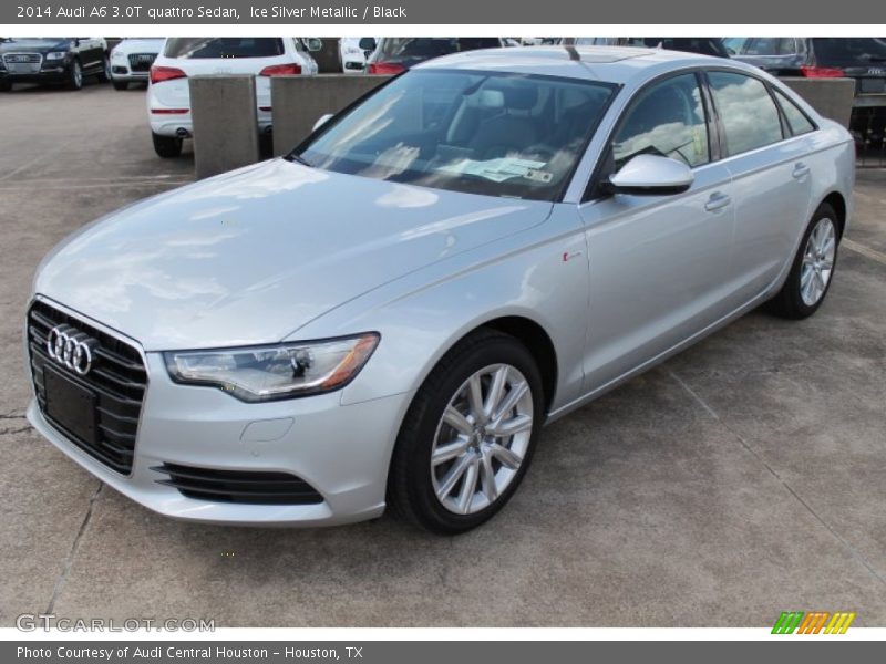 Ice Silver Metallic / Black 2014 Audi A6 3.0T quattro Sedan