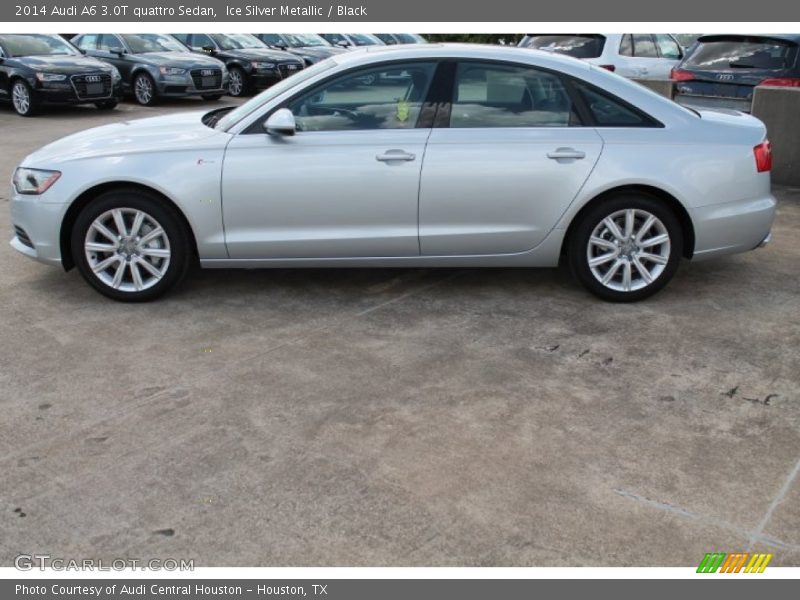 Ice Silver Metallic / Black 2014 Audi A6 3.0T quattro Sedan